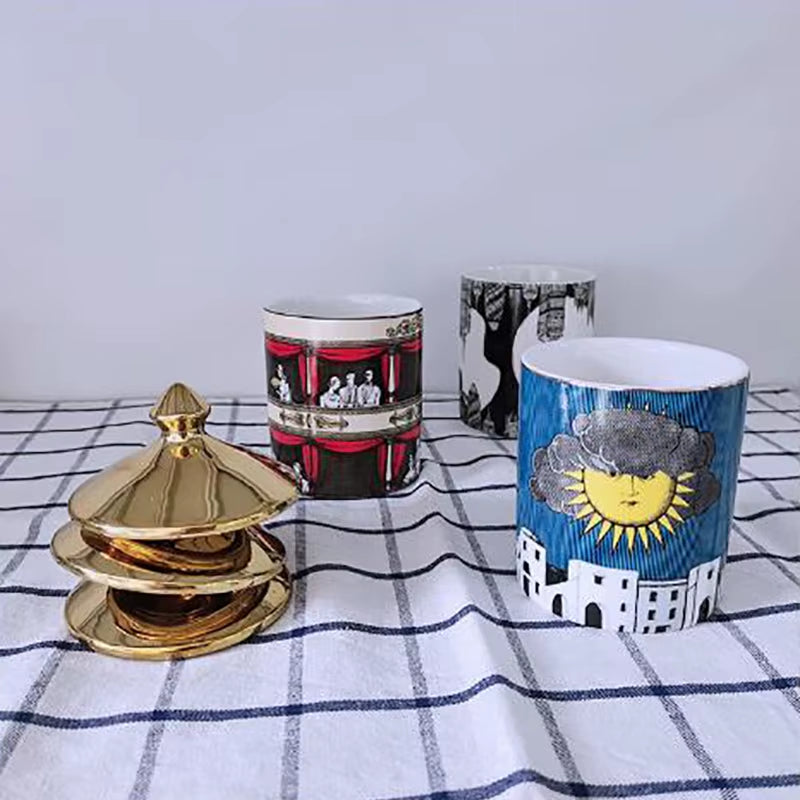 Designer Scented Candle in Ceramic Jar