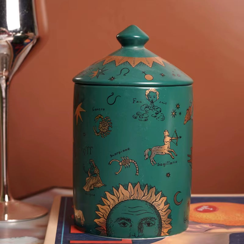 Designer Scented Candle in Ceramic Jar