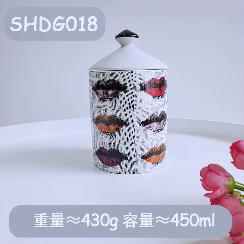 Designer Scented Candle in Ceramic Jar