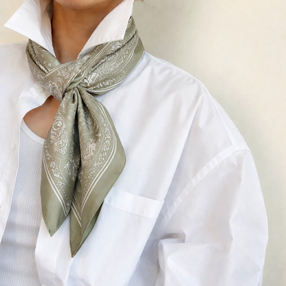 Bandana Silk-Blend Scarf