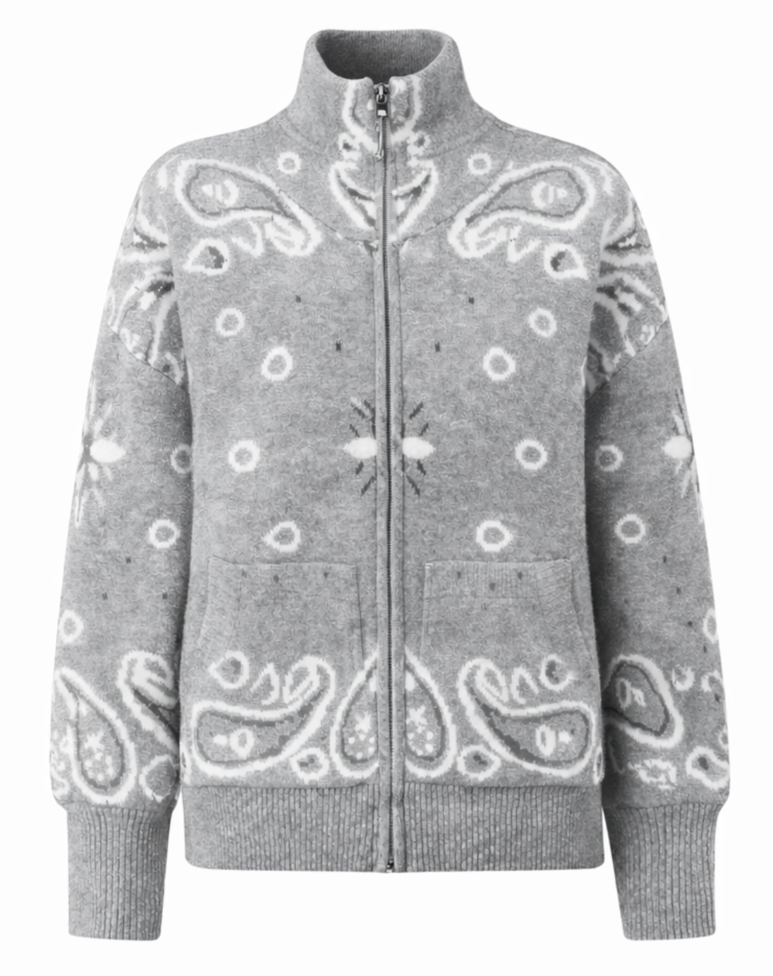 Bandana Zip Knit Jacket 