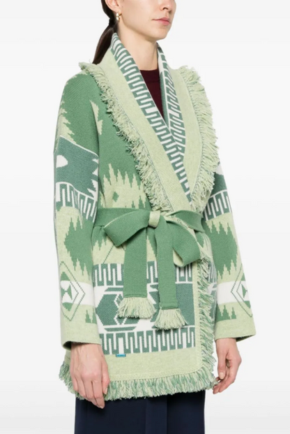 The Sage Canyon Fringe Cardigan