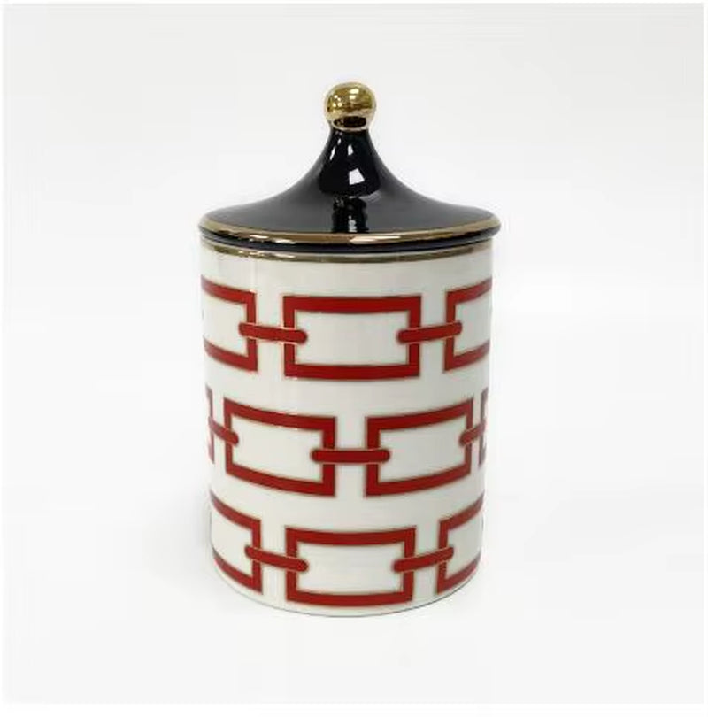 Designer Scented Candle in Ceramic Jar