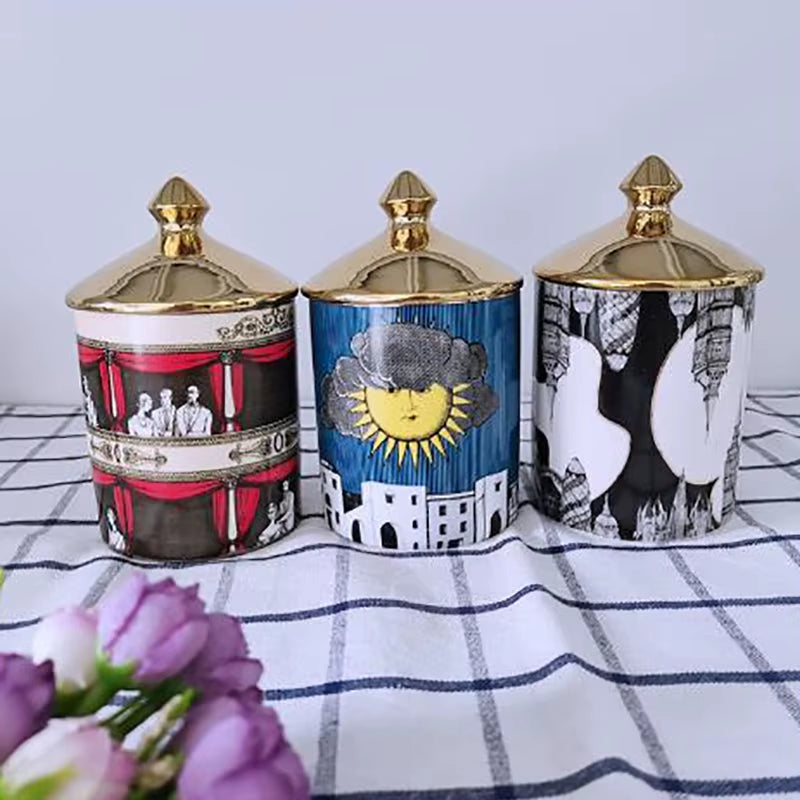 Designer Scented Candle in Ceramic Jar