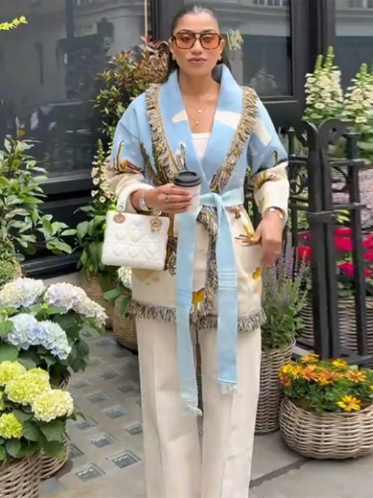 High Desert Fringe Wrap Cardigan 