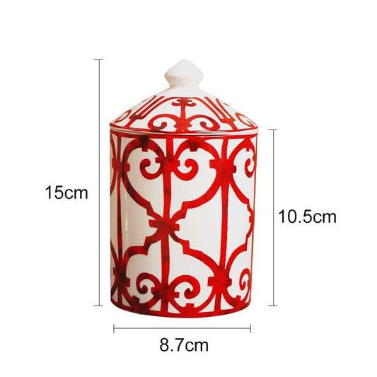 Designer Scented Candle in Ceramic Jar