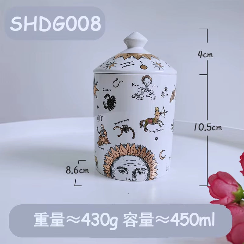 Designer Scented Candle in Ceramic Jar